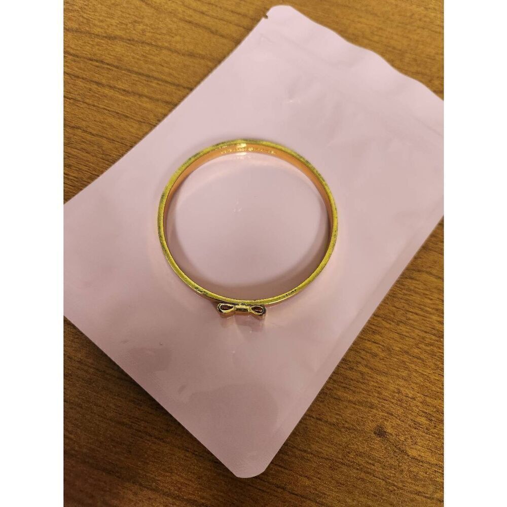 Kate Spade Goldtone bow bangle (PF) - Picture 2 of 7